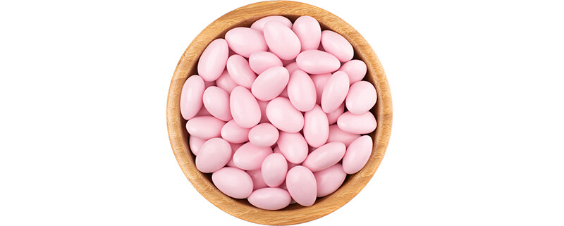 Mandlové konfety růžové 3