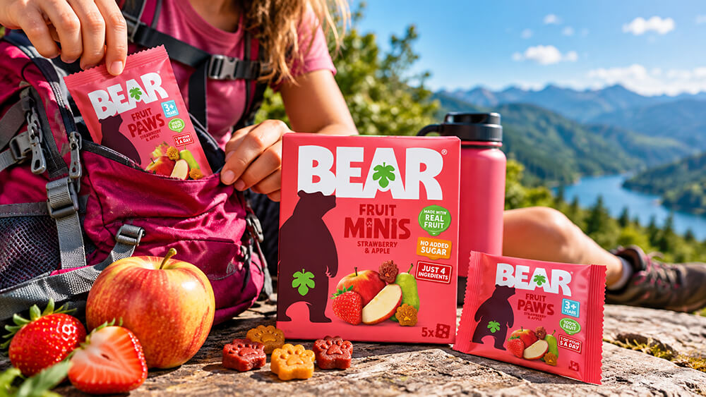 YOYO Bear Minis Jahoda a jablko (1)