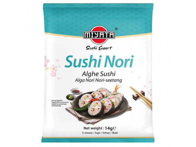 Mořské řasy Nori 14g (5 plátků)