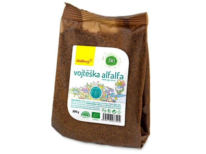 Alfalfa semínka vojtěšky BIO 200g