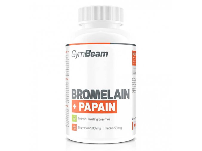 GymBeam Bromelain Papain 90 kapslí