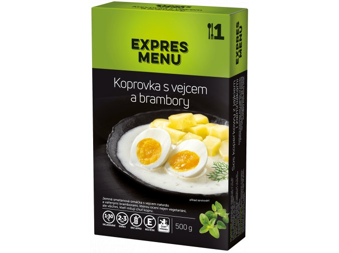 KM Koprovka s vejcem a brambory 500 g