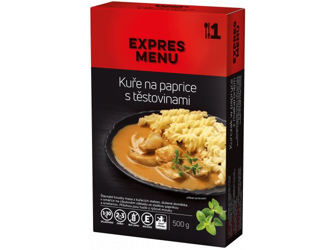 KM Kuře na paprice s těstovinami 500 g