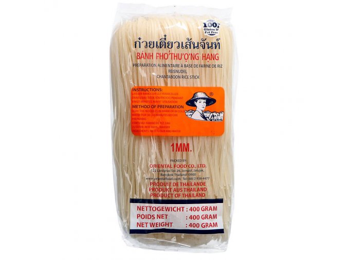 Rýžové nudle 400 g (široké 1 mm)