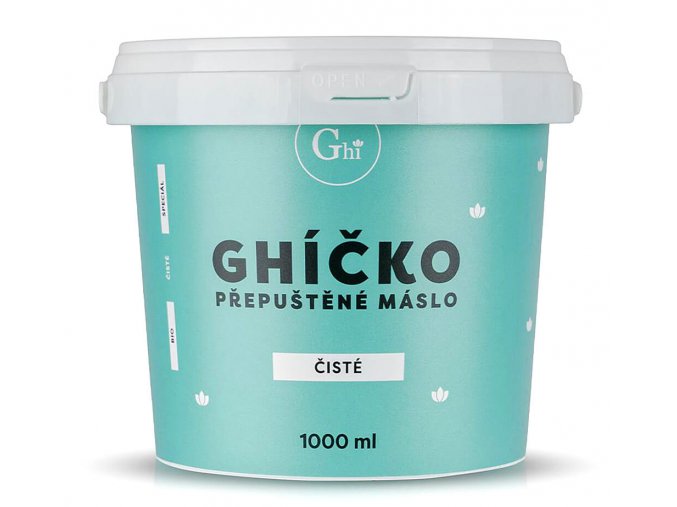 České Ghíčko přepuštěné máslo 1000ml