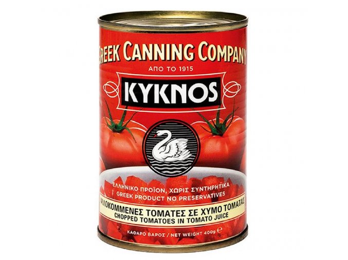 Kyknos Krájená rajčata v rajčatové šťávě 400 g