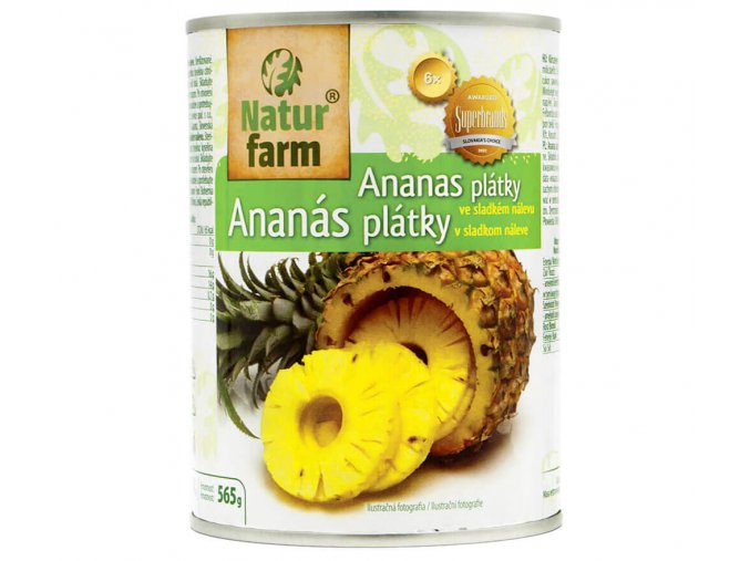 Ananas plátky kompot 565 g