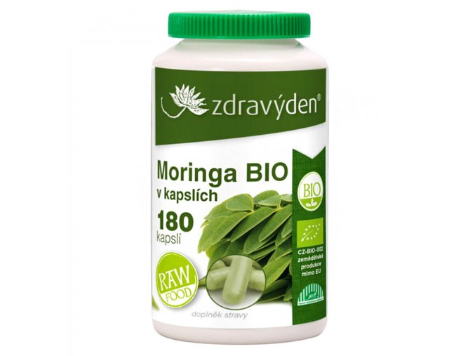 Zdravý den Moringa BIO 180 kapslí