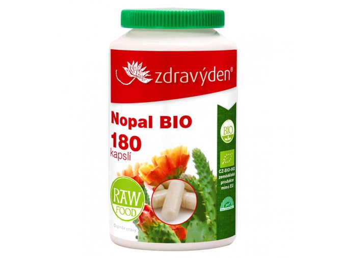 Zdravý den Nopal BIO 180 kapslí