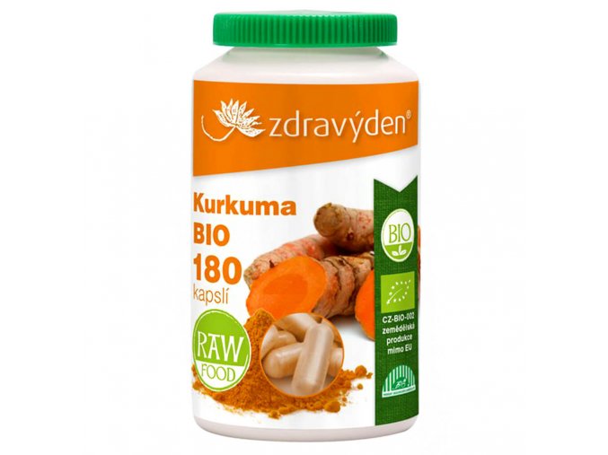 Zdravý den Kurkuma BIO 180 kapslí