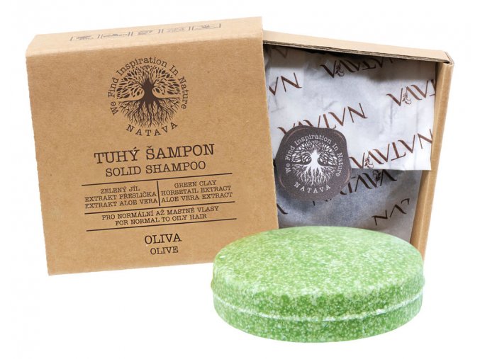 Tuhý šampon Oliva 85 g