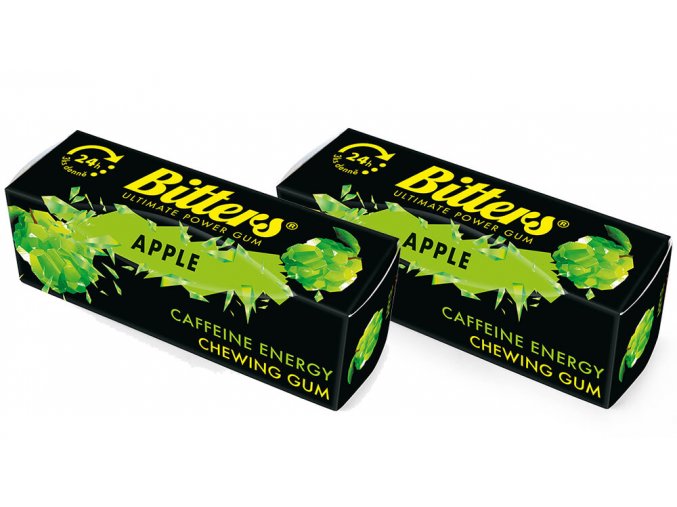 Bitters energetické žvýkačky Jablko 1+1