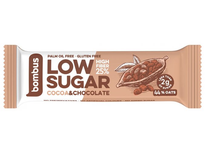 Bombus Tyčinka LOW SUGAR kakao a čokoláda 40 g