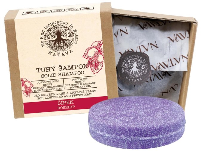 Natava Tuhý šampon Šípek 85g