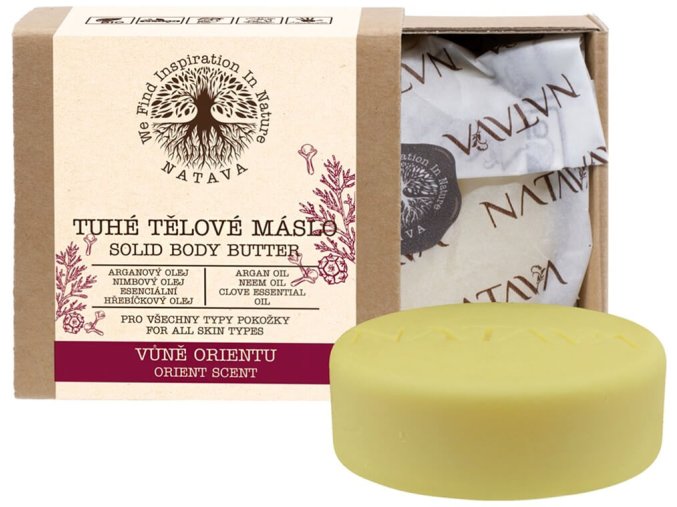 Natava Tuhé tělové máslo Vůně orientu 100g