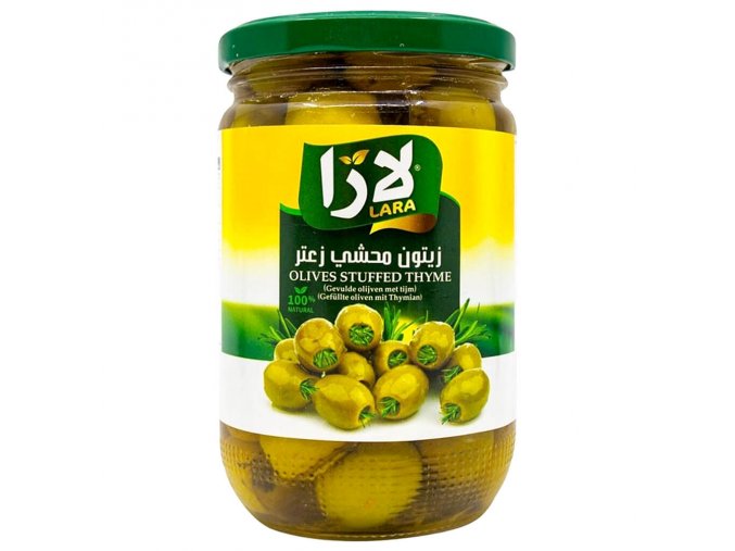Zelené olivy plněné tymiánem 375 g