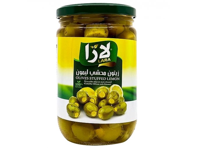Zelené olivy plněné citronem 375 g