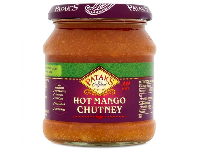 Pataks Mango Chutney pálivé 340 g