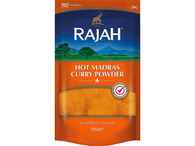 Rajah Hot Madras Kari Směs 100 g