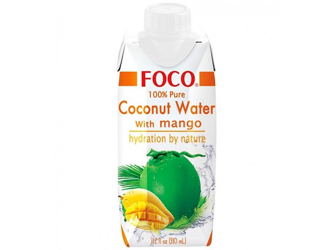 FOCO kokosová voda s mangem 500 ml