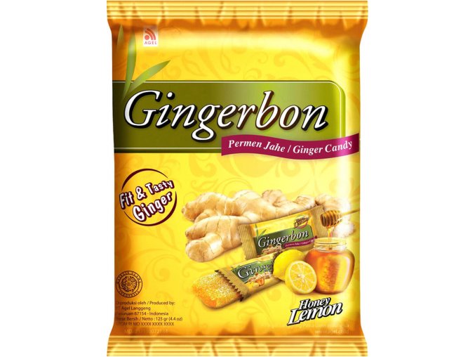 Gingerbon zázvorové bonbony s citronem a medem 125 g