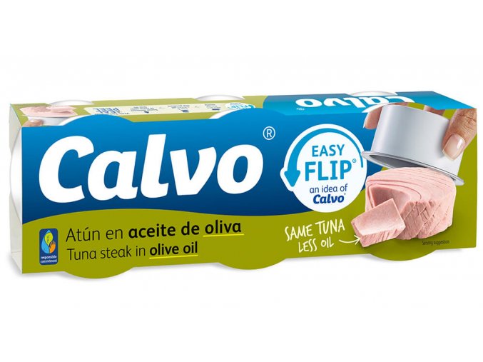 Calvo Tuňák v olivovém oleji 3 x 65g