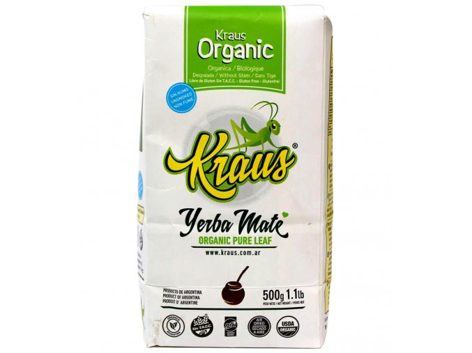 Kraus Yerba Mate Organic Pure Leaf 500 g