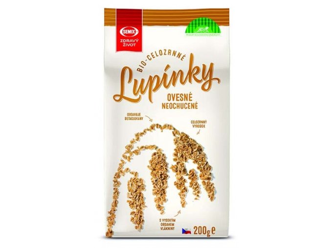 BIO Ovesné lupínky celozrnné 200 g