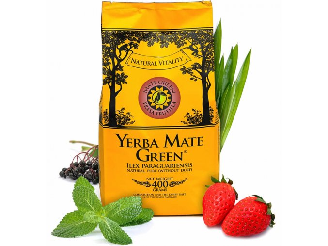 Mate Green Yerba Mate Fresa Frutilla 400 g
