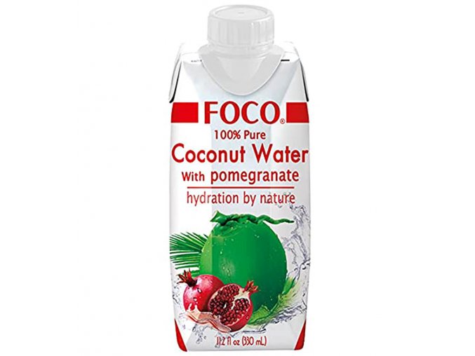 FOCO Kokosová voda s granátovým jablkem 500 ml