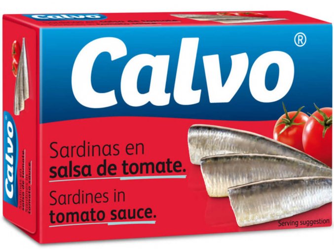 Calvo Sardinky v rajčatové omáčce 120g