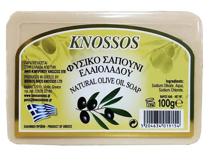Knossos Přírodní olivové mýdlo bílé 100 g