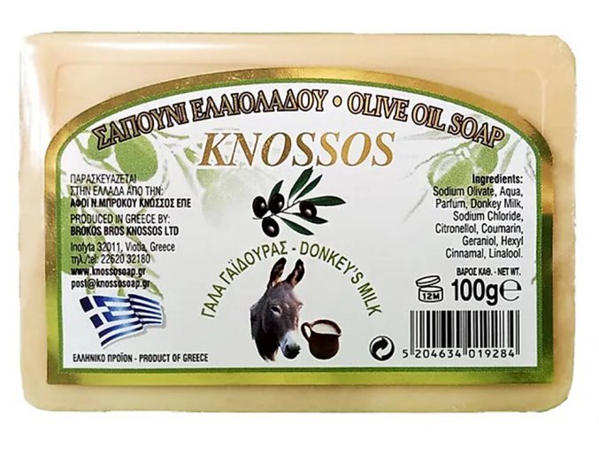Knossos Přírodní olivové mýdlo s oslím mlékem 100 g