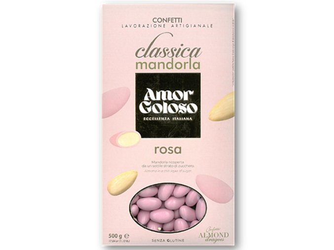 Mandlové konfety růžové 500 g