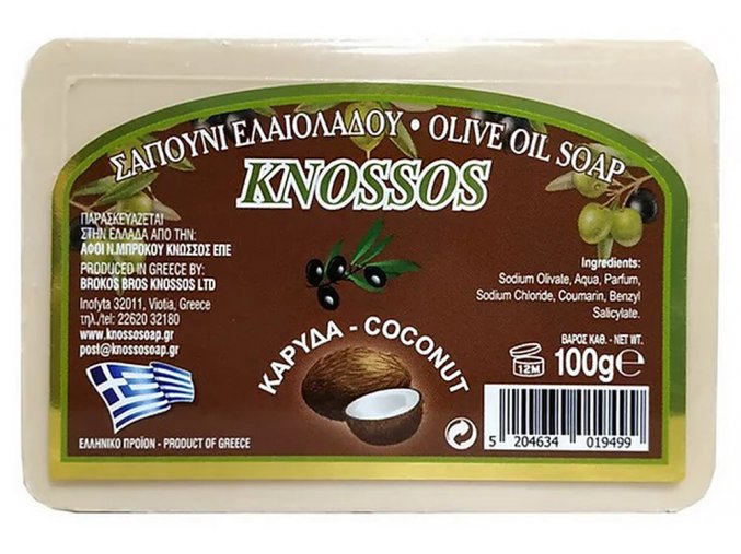 Knossos Přírodní olivové mýdlo Kokos 100 g