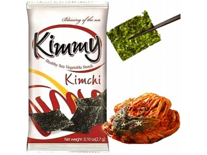 Kimmy křupavé plátky řasy Nori s kimchi 2,7 g