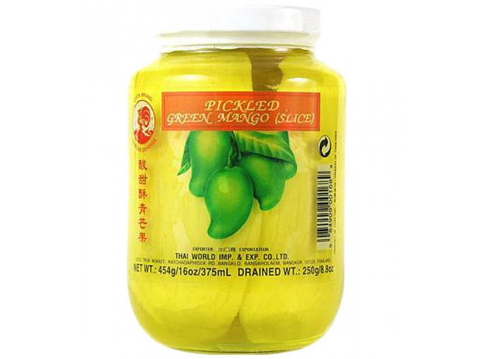 Nakládané zelené mango plátky 454g