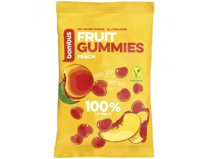 Bombus Fruit gummies broskev 35 g