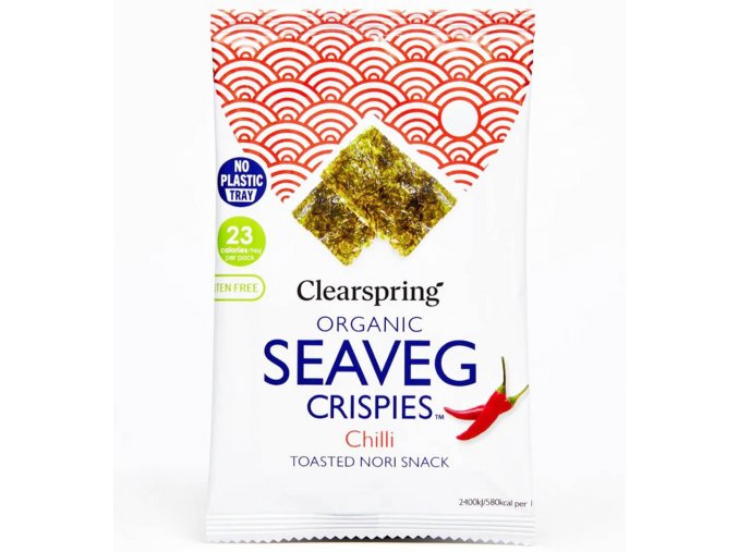 Clearspring Křupavé nori řasy s chilli BIO 4 g