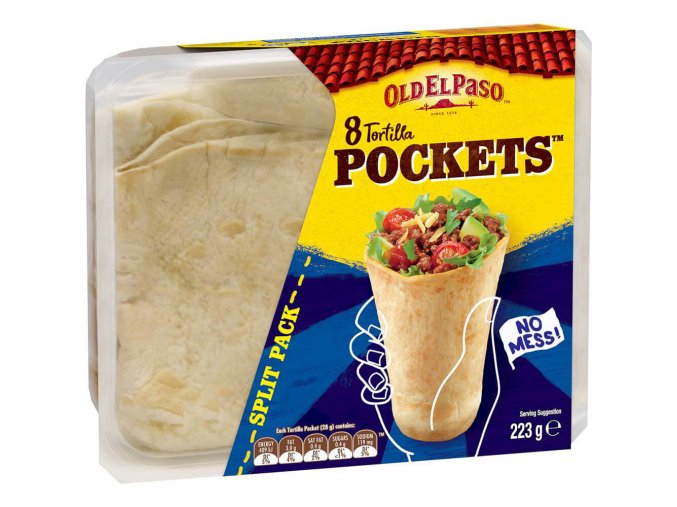 Old El Paso Tortilla Pockets 8 kusů 223 g