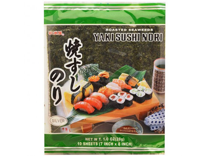 Yaki Sushi Nori pražené mořské řasy 28 g (10 plátků)