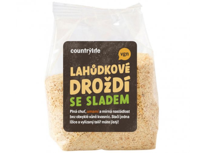 Country Life Lahůdkové droždí se sladem 150 g