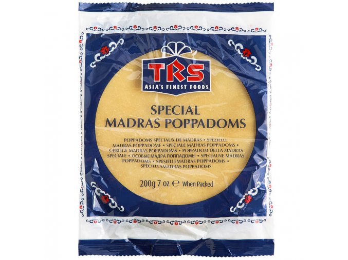 TRS Indická placka Pappadoms Madras 200 g