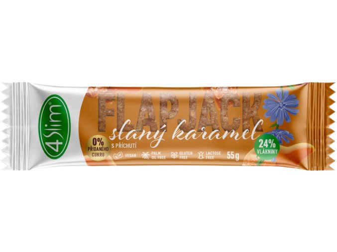 Flapjack čekanková tyčinka slaný karamel 55g