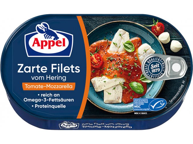 Appel Filety sleďové v rajčatovo mozzarelové omáčce 200 g
