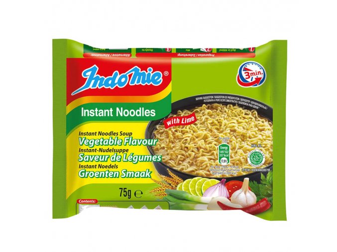 Indomie Instantní nudle zeleninová příchuť s limetkou 75 g