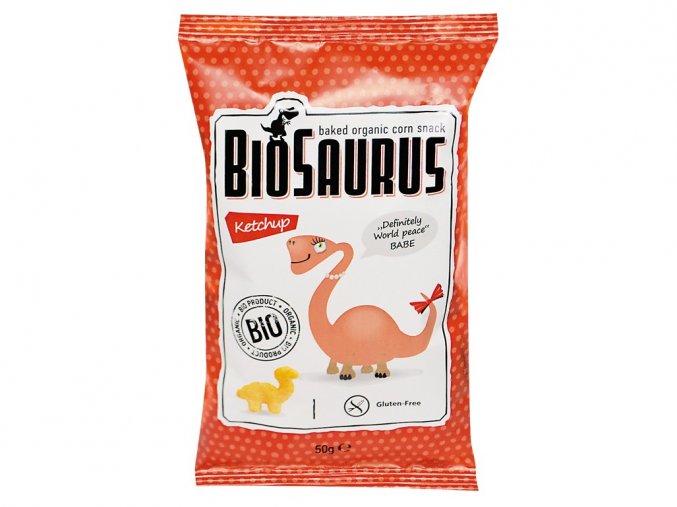 Biosaurus BIO křupky s kečupem 50g