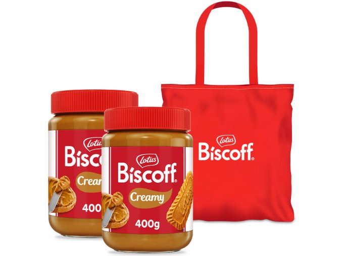 Lotus Biscoff Jemná pomazánka 400 g 2 kusy + taška ZDARMA