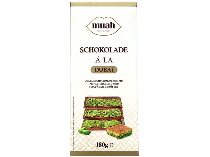 Muah Dubajská čokoláda mléčná 180 g
