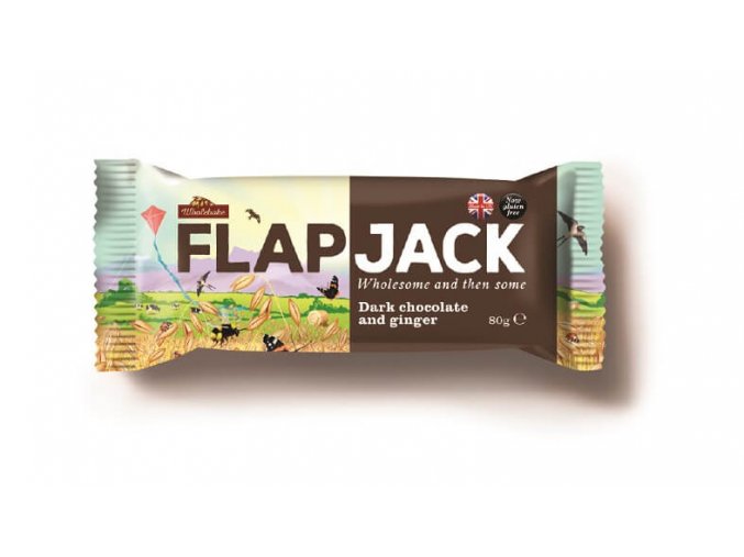 Flapjack Wholebake ovesný bezlepkový čokoláda se zázvorem 80g